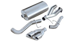 Cadillac Escalade ESV Performance Exhaust - Single Side Exit - CORSA Performance - Sport Cat-Back - Polished - `03-`06